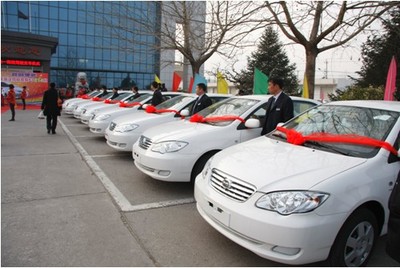 軍鵬比亞迪 海淀駕校F3交車儀式